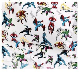 Pottery Barn Kids Twin Size Marvel Quilt + Sheet set
